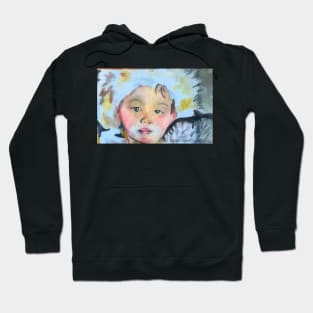 Forlorn child hood in Winter Hoodie